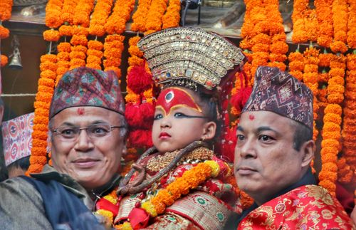 living,goddess,kumari,nepal