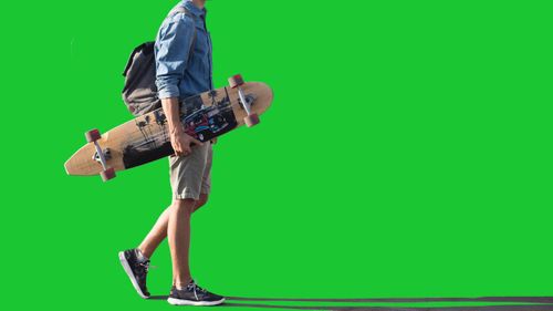 skater,boy,image,green,screen,background