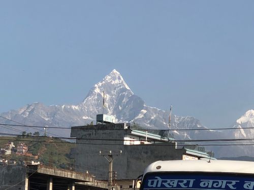 mtannapurna,view,pokhara,shot,iphonex