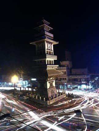clocktower,ghantaghar,birgunj,nepal,street,light
