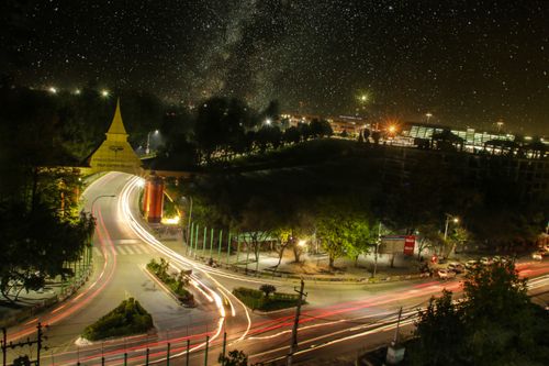 tribhuvan,international,airport,night,view