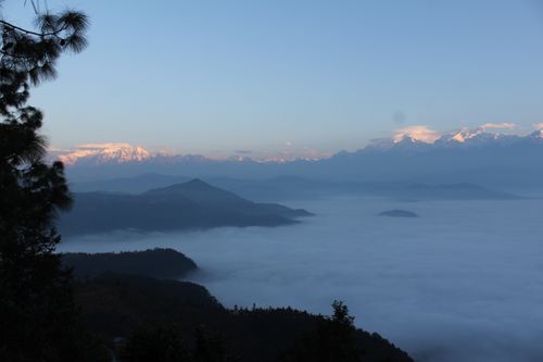morning,view,annapurna,range,bandipur,nepal
