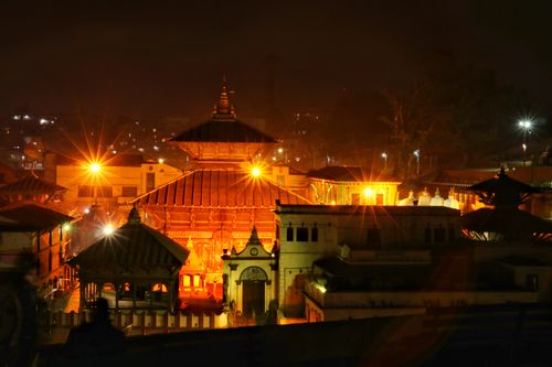 night,view,pashupatinath