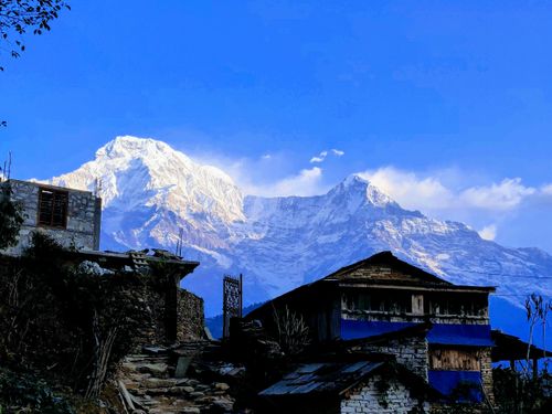 beautiful,place,nepal,called,ghandruk,hours,drive,capital,city,kathmandu,dhaulagiri,range