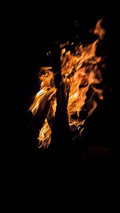 flickering,fire,captured,campfire