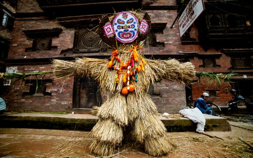 photo,duiring,gathemangal,festivel,bhaktapur,nepal
