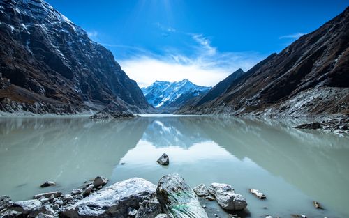 beautiful,tsho,rolpa,glacial,lake,dolakha,nepal