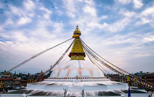 beautiful,view,baudha,stupa,kathmandu,nepal