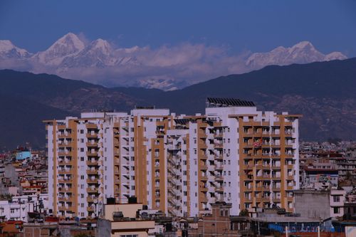 mountains,high,apartment,sunrise,gwarkho,lalitpur,nepal
