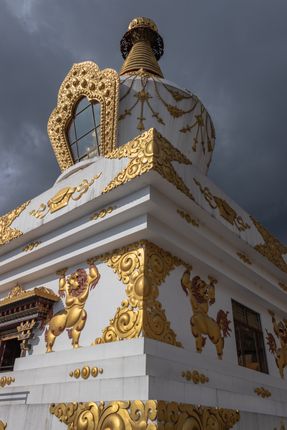 stupa,locatated,budhanilkantha,kathmandu,nepal,devotees