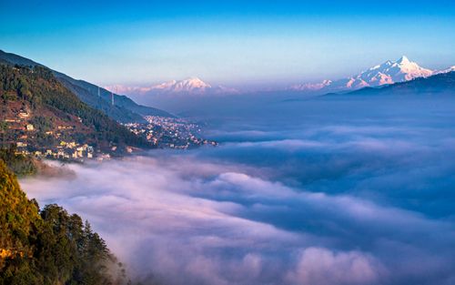 morning,view,kathmanddu,valley,mountain,range,bosan,dada,kathmandu,nepal