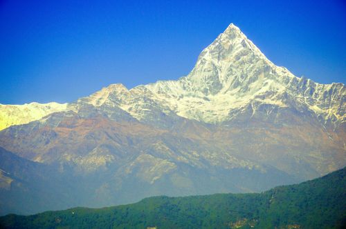 fishtail,mountain,view,kahun,danda,pokhara,nepal