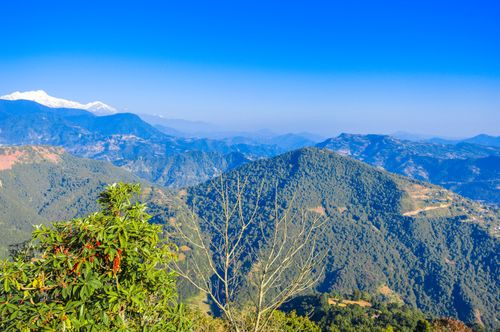 view,kahun,danda,pokhara,beautiful,sunny,day