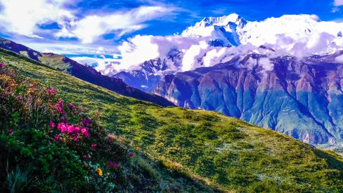 landscape,mountain,nature,manang,nepal