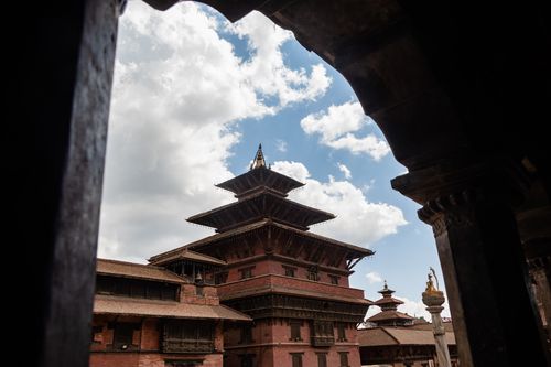 patan,durbar,square,nepal,world,heritage,site,declared,unesco,wall,krishna,mandirkrishna,temple