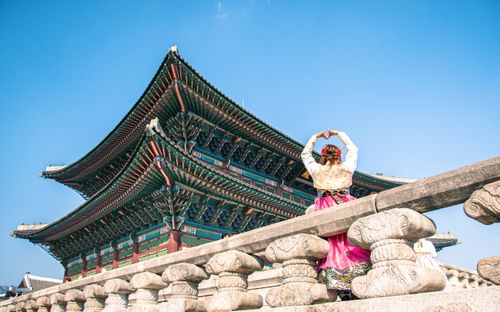 beautiful,view,seoul,royal,palace,south,korea
