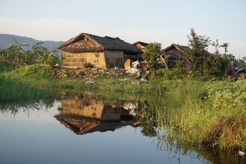 small,traditional,house,gobreni,chitwan