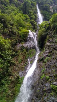 beautiful,waterfall,clicked,marbu,village,dolakha