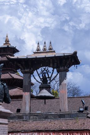 taleju,bell,located,patan,durbar,square,nepal,world,heritage,site,declared,unesco