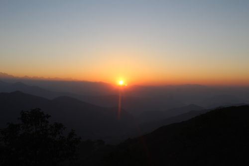 view,sunrise,chisapani,nepal