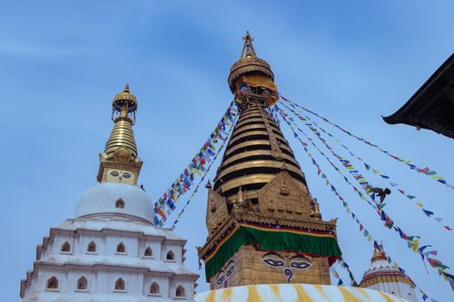 swayambhunath,monkey,temple,located,heart,kathmandu,nepal,declared,world,heritage,site,unesco