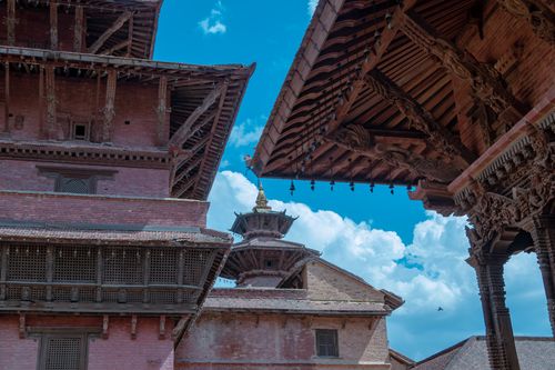 wood,carving,details,temple,located,patan,durbar,square,nepal