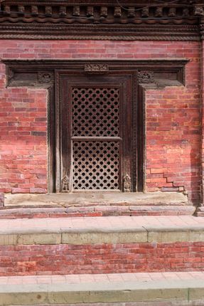 window,carving,patan,durbar,square,world,heritage,site,declared,unesco