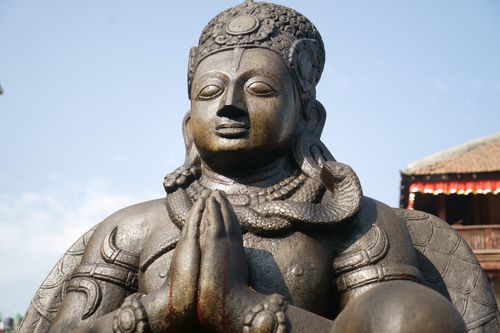 sculpture,garuda,kathmandu,durbar,square,nepal