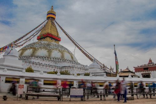baudha,stupa,long,exposure