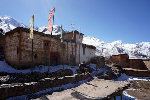 typical,tibetan,street,mustang,nepal