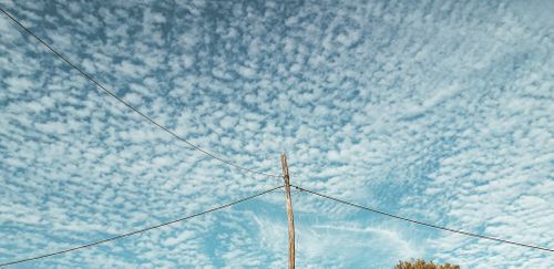 minimal,picture,pole,wires,beautiful,cloudy,sky