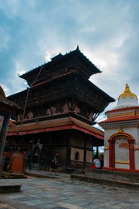 bagh,bhairab,temple,low,angle,view