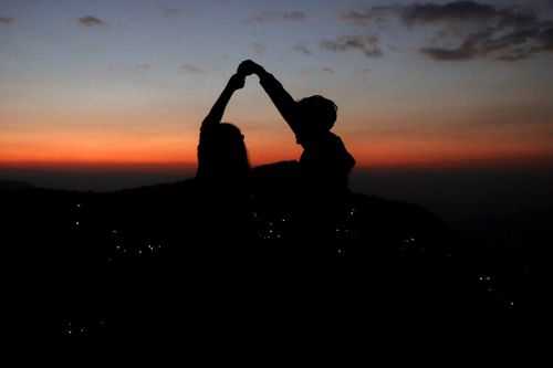 couple,sunset,picture,#romance#sindhupalchok#tauthali,#stockimage#,nepal,photography,sita,maya,shrestha