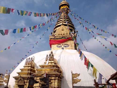swoyambhunath,stupa,holy,place,buddhism,located,half,hour,tribhuwan,international,airport
