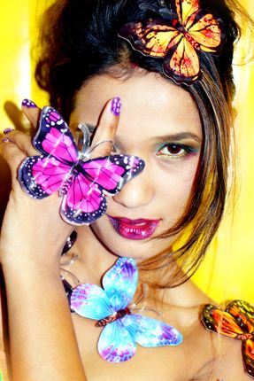 self-portrait,#creative,photography#,palstic,butterfly#,stock,image#,nepalphotographybysita,maya,shrestha