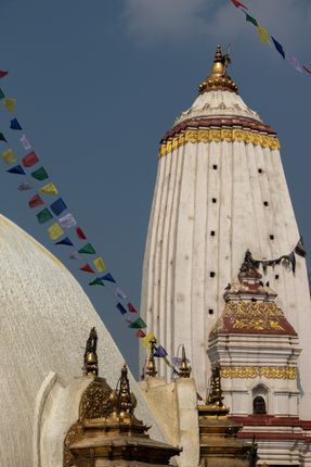 shikhar,style,template,erected,swayambhunath,stupa,kathmandu