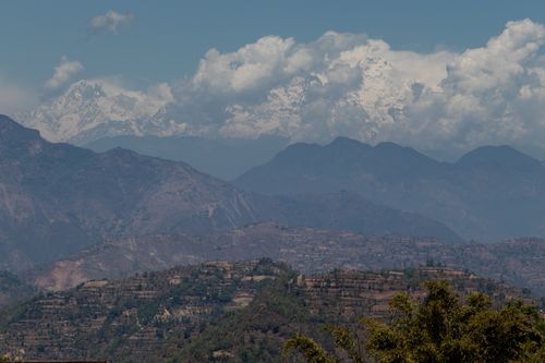 beautiful,mountain,range,mountains,located,pokhara,batase,dada,tansen,palpa,nepal