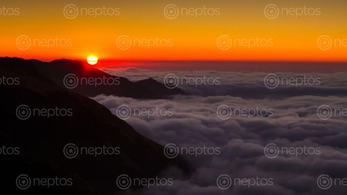 Find  the Image Sunrise,from,Poonhill,,Nepal and other Royalty Free Stock Images of Nepal in the Neptos collection.