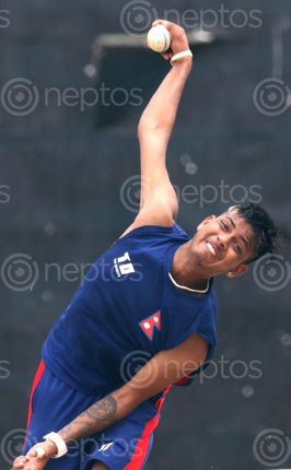 Find  the Image Bowler,of,Nepali,Cricket,National,Team,Sandeep,Lamichhane and other Royalty Free Stock Images of Nepal in the Neptos collection.