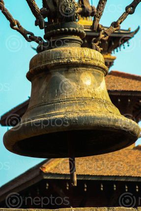 Find  the Image The,big,bell,of,patan,darbar,square and other Royalty Free Stock Images of Nepal in the Neptos collection.