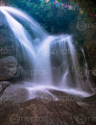 Find  the Image waterfall,#portrait  and other Royalty Free Stock Images of Nepal in the Neptos collection.