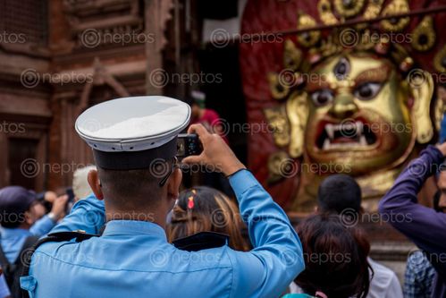 Find  the Image traffic,police,capturing,swet,vairab,day,indrajatra,fectival  and other Royalty Free Stock Images of Nepal in the Neptos collection.