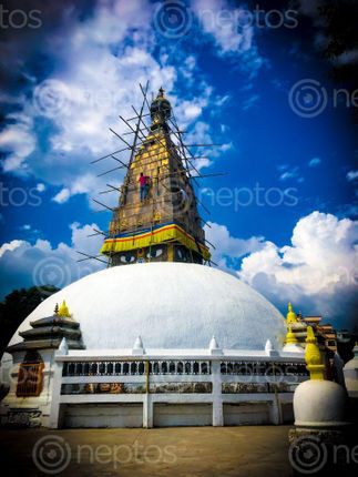 Find  the Image reconstruction,chabhil,stupa  and other Royalty Free Stock Images of Nepal in the Neptos collection.
