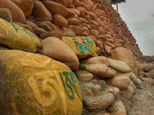 Find  the Image rocks,lomanthang  and other Royalty Free Stock Images of Nepal in the Neptos collection.
