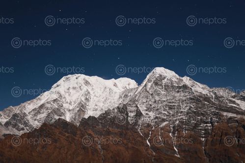 Find  the Image annapurna,range,mid,night,long,exposure,shot  and other Royalty Free Stock Images of Nepal in the Neptos collection.