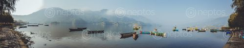Find  the Image panorama,view,fewa,lake  and other Royalty Free Stock Images of Nepal in the Neptos collection.