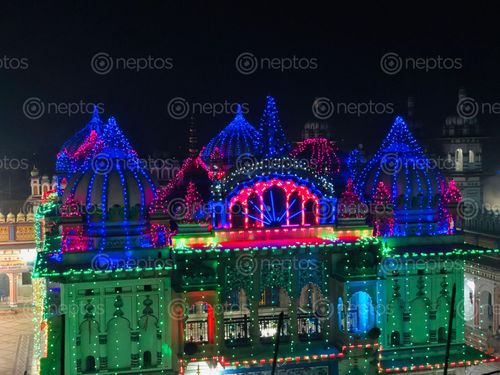 Find  the Image night,view,janaki,temple😍  and other Royalty Free Stock Images of Nepal in the Neptos collection.