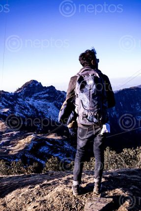 Find  the Image man,beautifull,landscape  and other Royalty Free Stock Images of Nepal in the Neptos collection.