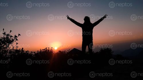 Find  the Image sunrise,ghalay,gaulamjung  and other Royalty Free Stock Images of Nepal in the Neptos collection.