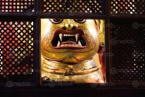 Find  the Image sweta,bhairava,terrifying,aspect,lord,shiva  and other Royalty Free Stock Images of Nepal in the Neptos collection.